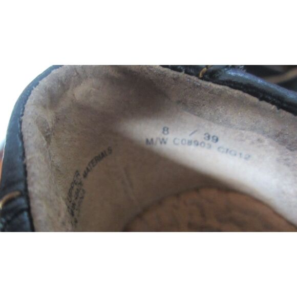 BOC Born Concept  Women’s 8 M Black Leather Mules Shoes 2" heel  Excellent Cond. - Picture 6 of 6